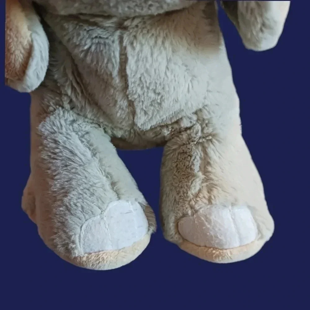 Ganz velvety elephant soft cuddly stuffed animal gray color no code